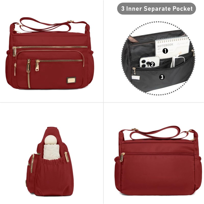 NPBAG Crossbody Bag for Women, Shoulder Purse Handbag Messenger Bag, Trendy Pocketbooks, Waterproof and Multi-Pockets - Image 2